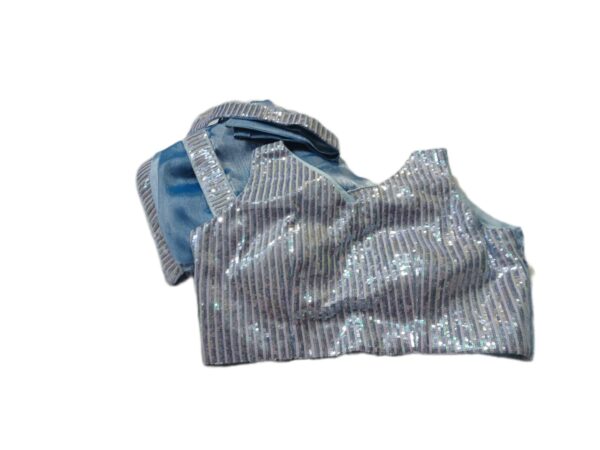 Jimmy Choo saree with ready blouse and belt