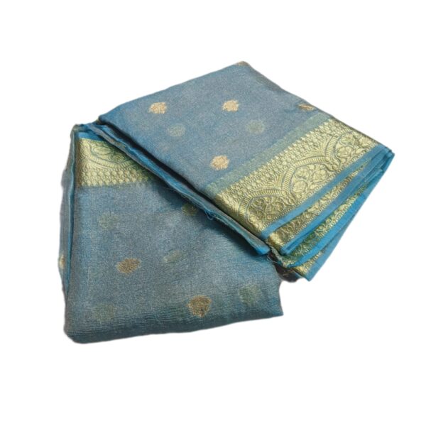 Crush tissue buta Saree - Image 2